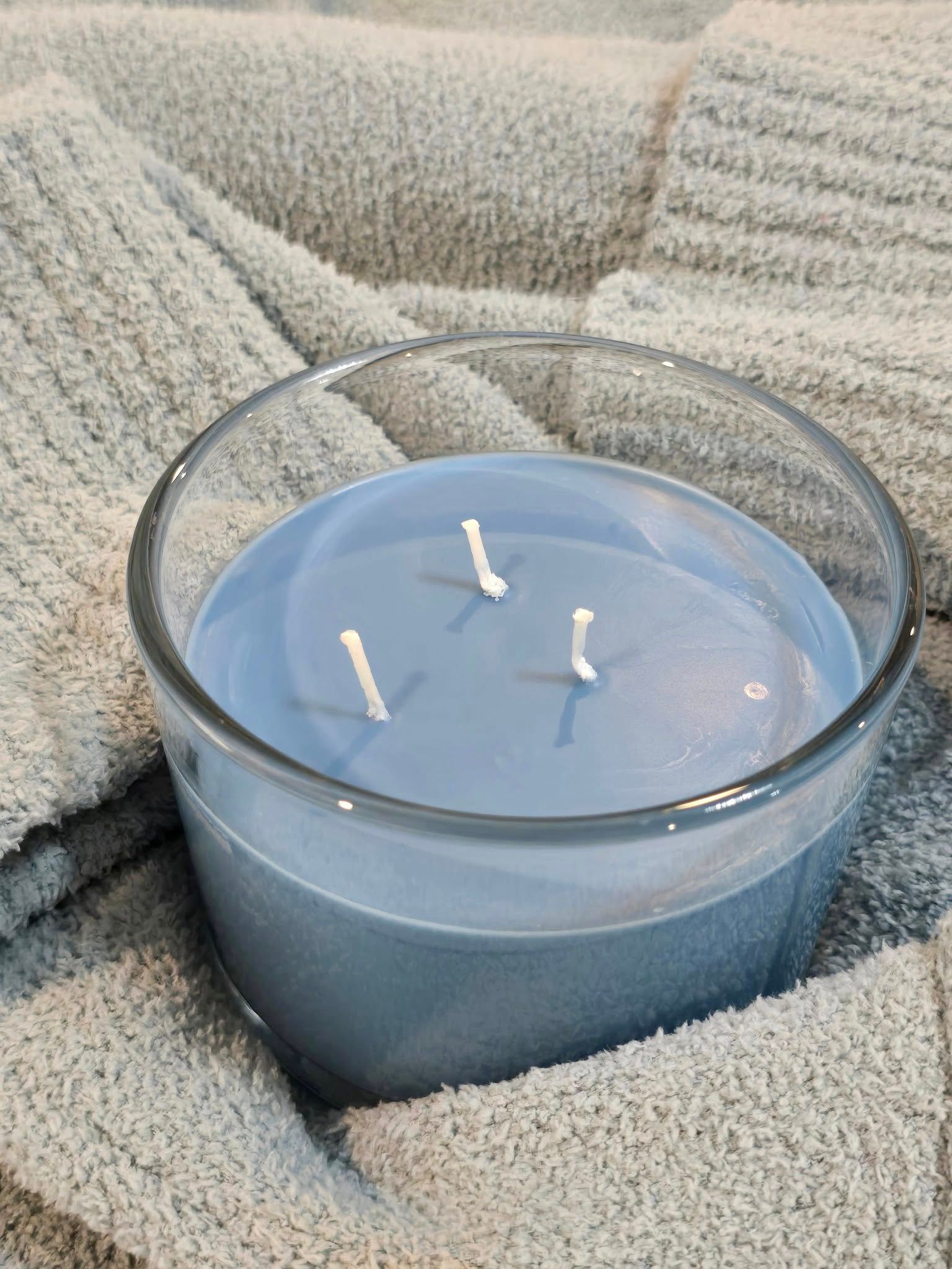 Premium three-wick spa retreat candle